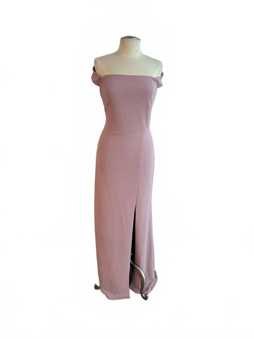 NEW DESSY women's strapless maxi dress in dusty rose
